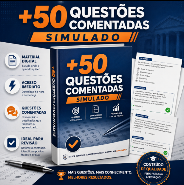 Simulado com +50 Questões comentadas
