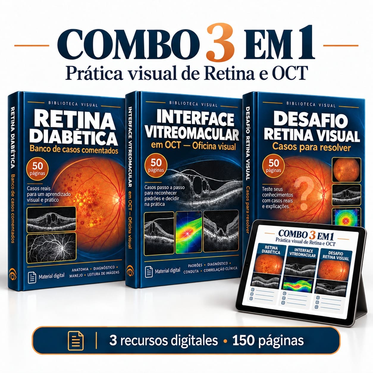 Combo 3 em 1 — Prática Visual de Retina 