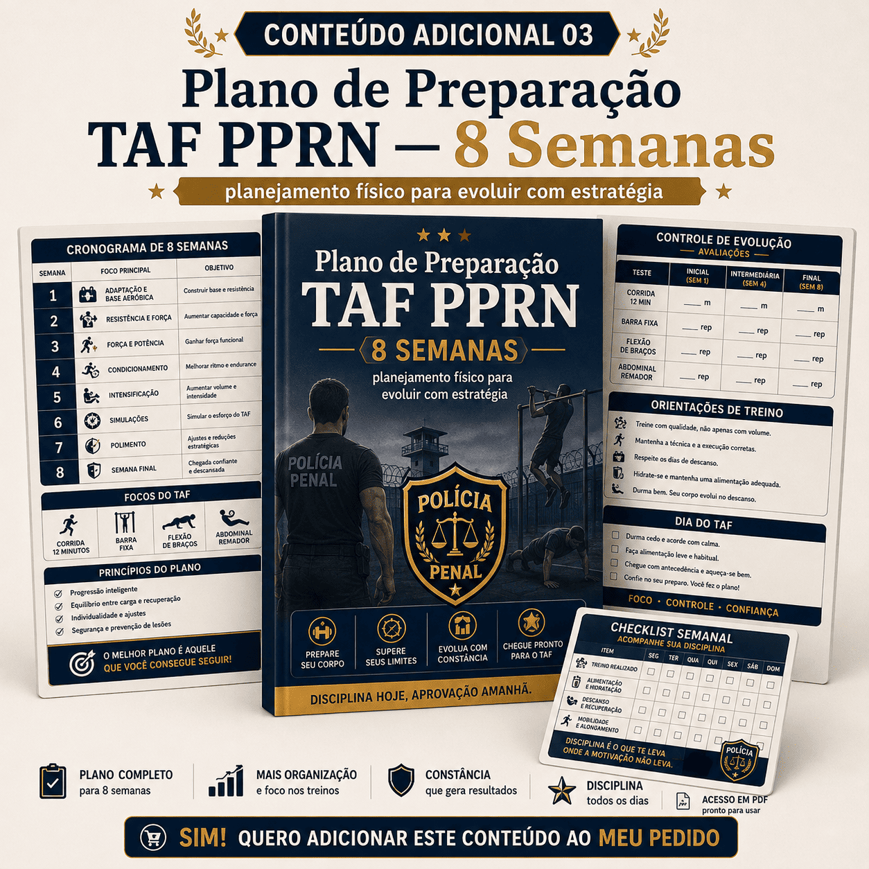 Plano de Preparação TAF PPRN — 8 Semanas