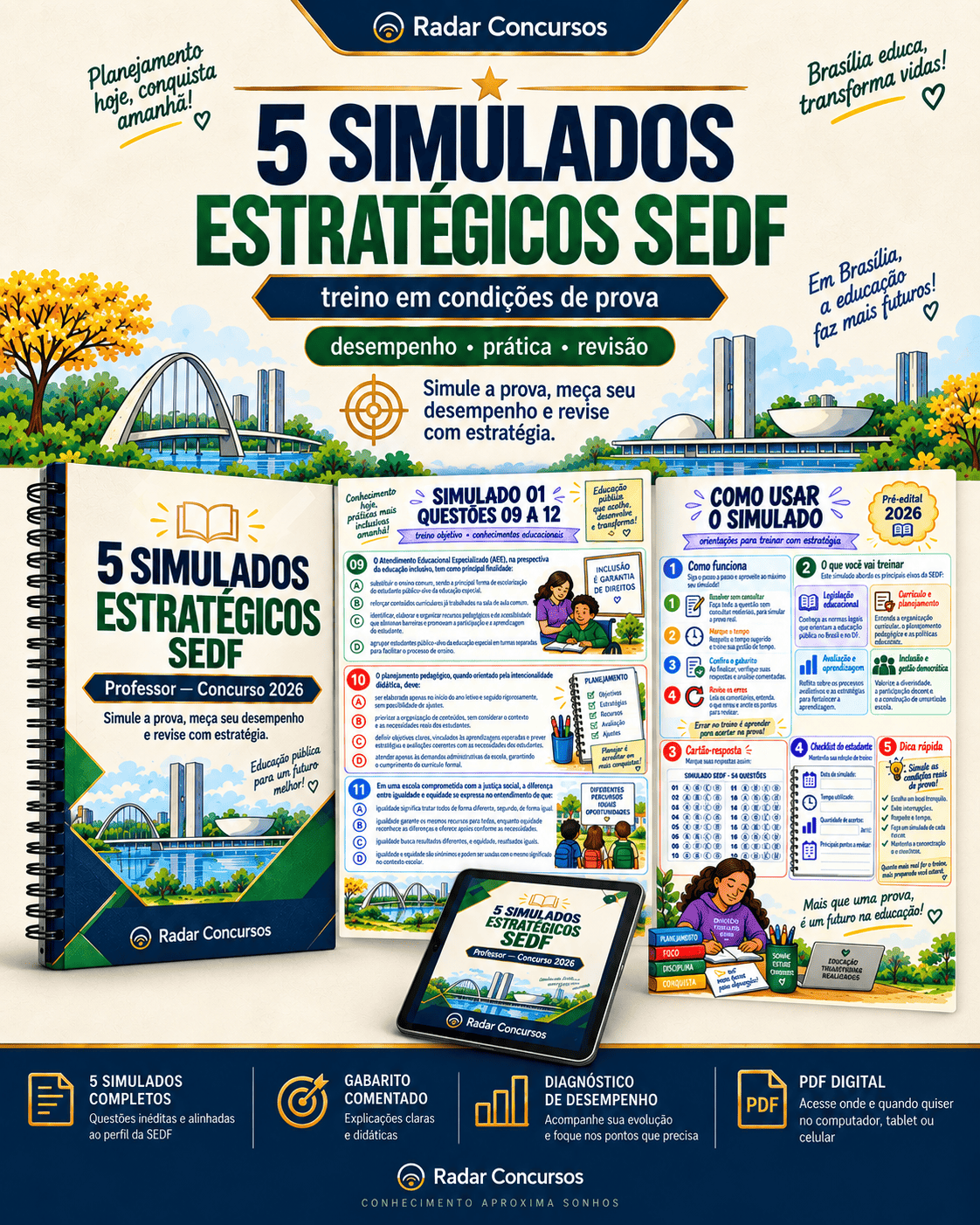 +5 Simulados completos