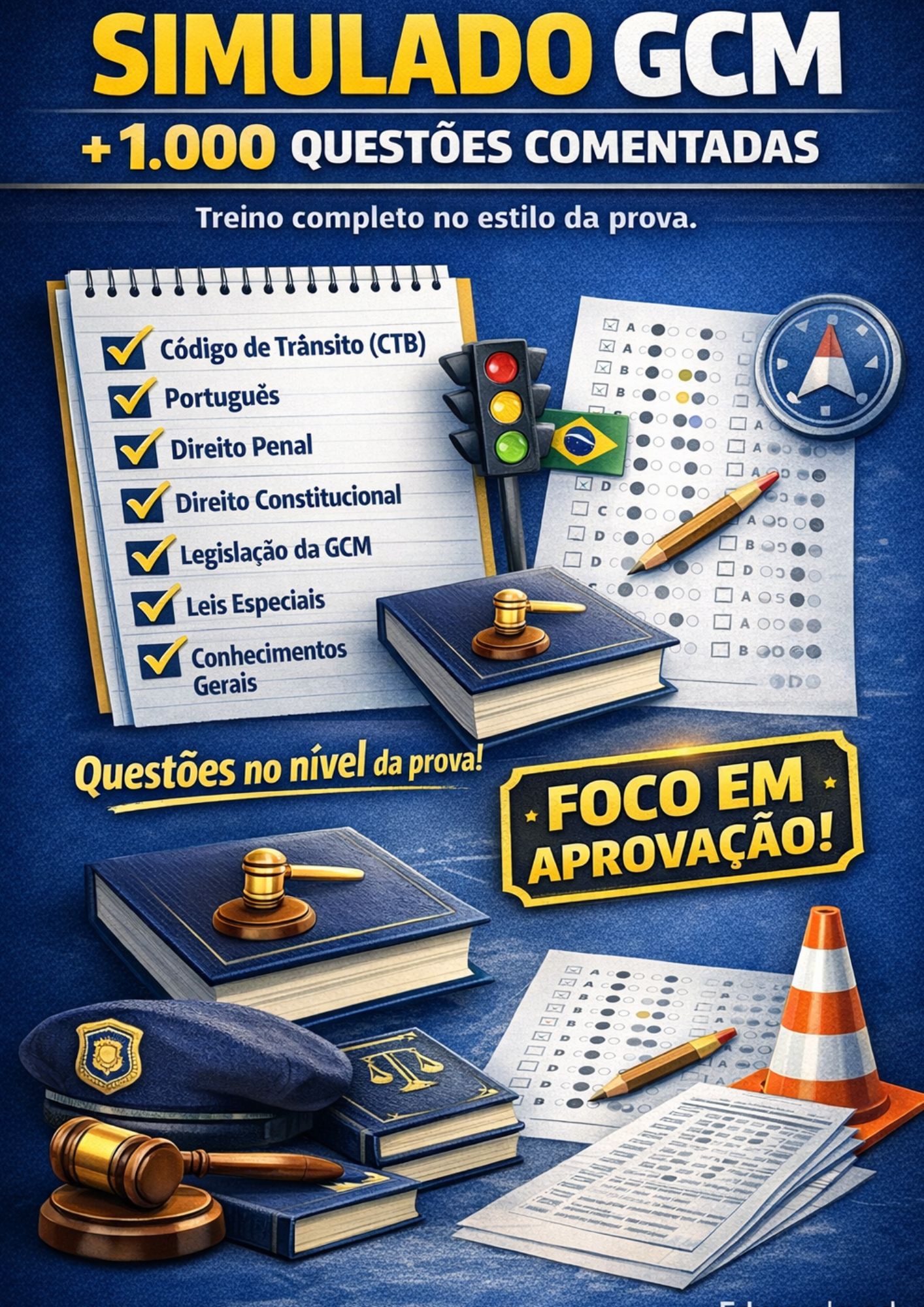 SIMULADO GCM 1000+ QUESTÕES