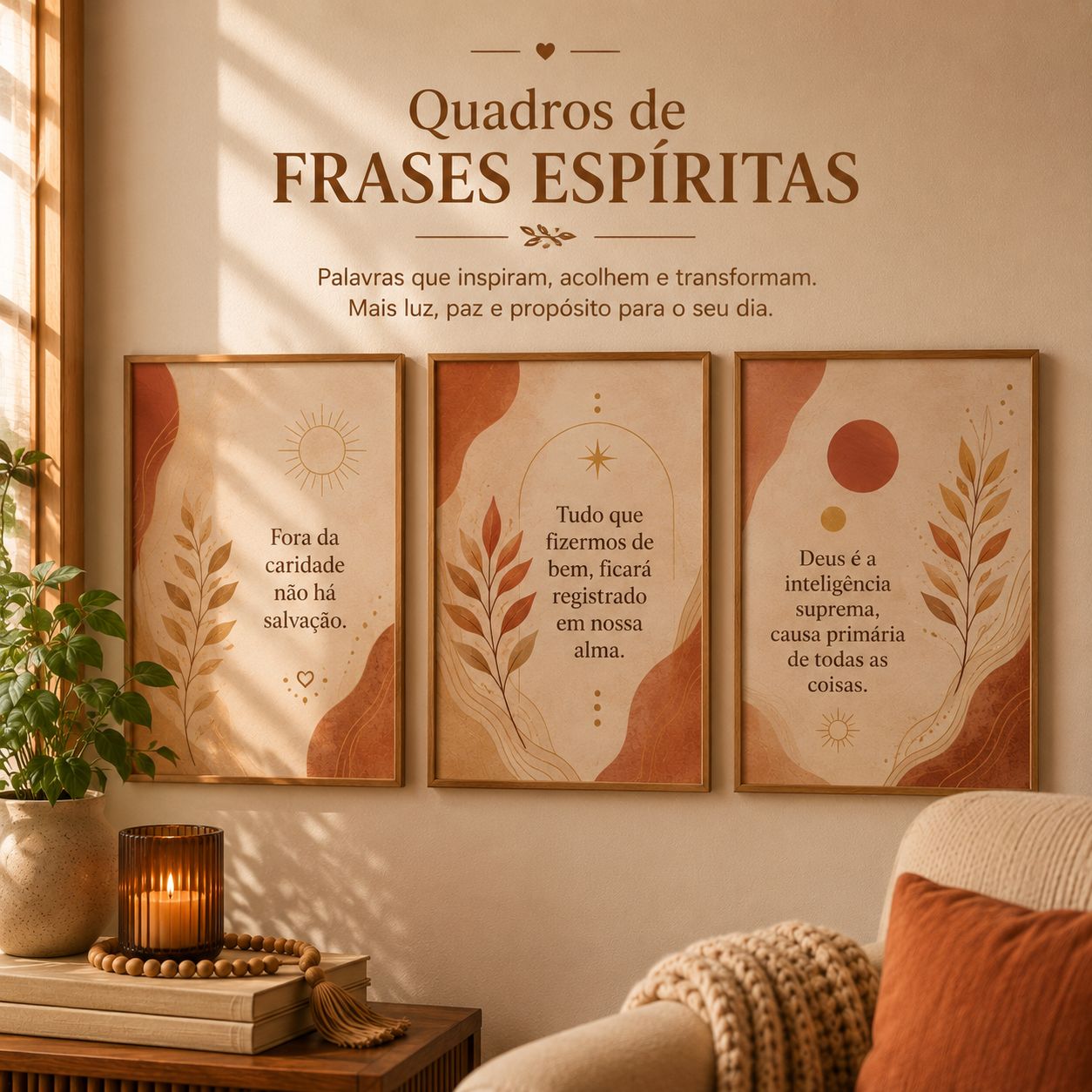 Quadros de Frases Espíritas