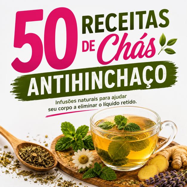 50 Receitas de Chás ANTIINCHAÇO