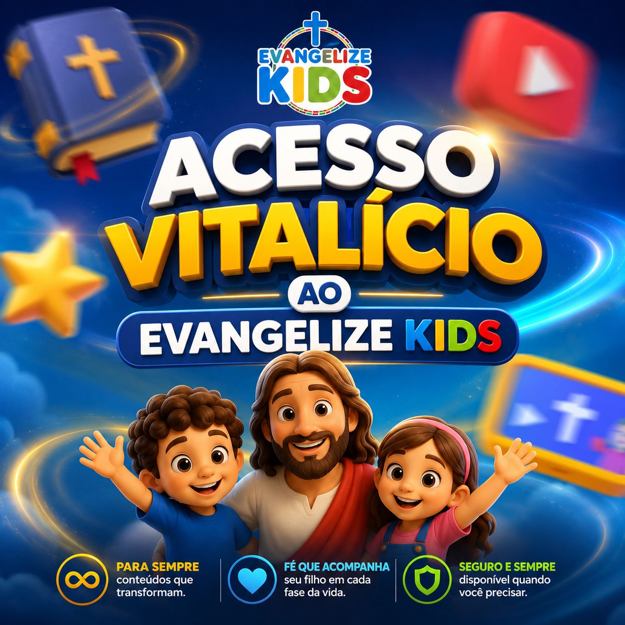 Acesso Vitalício ao Evangelize Kids 