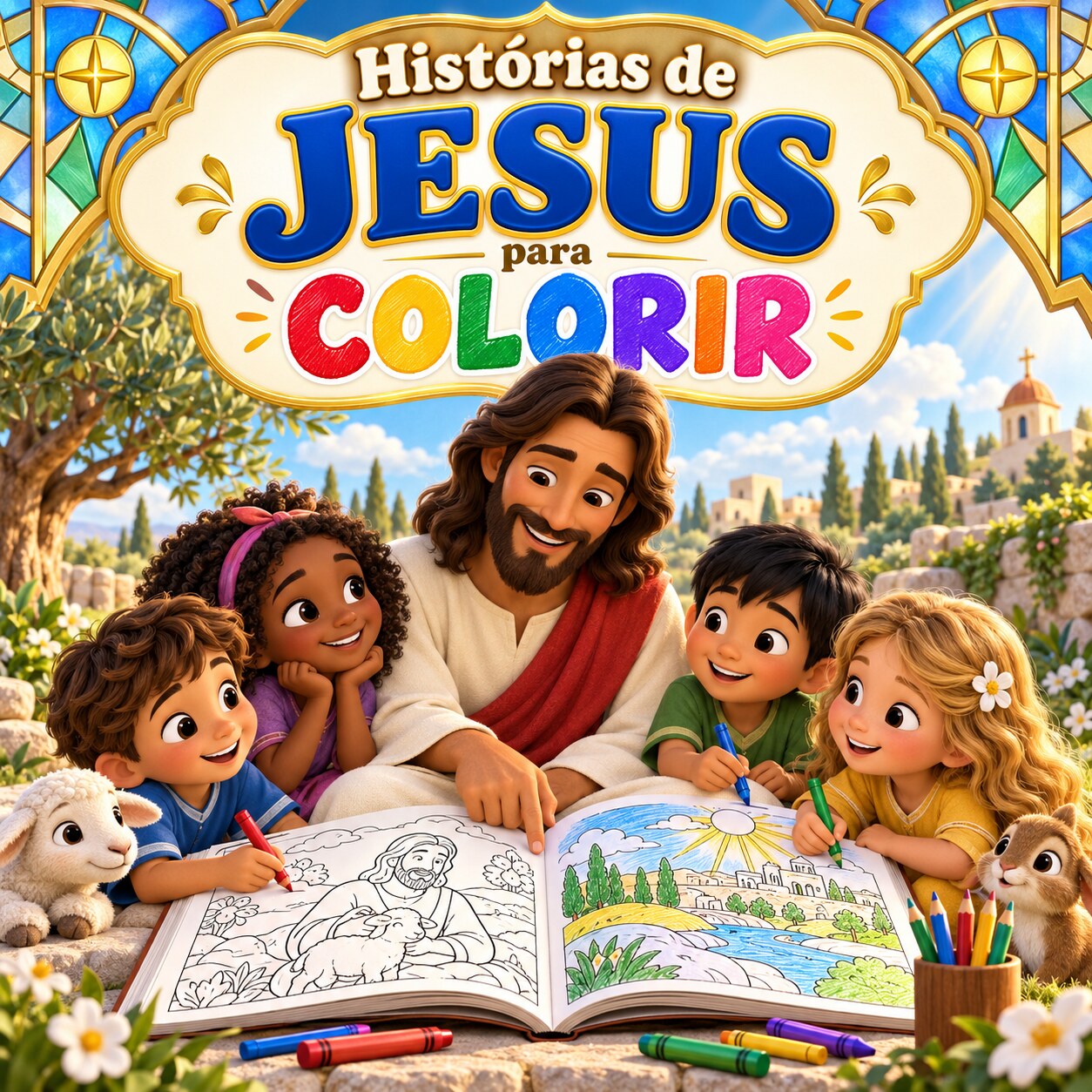 Historias de Jesus para colorir