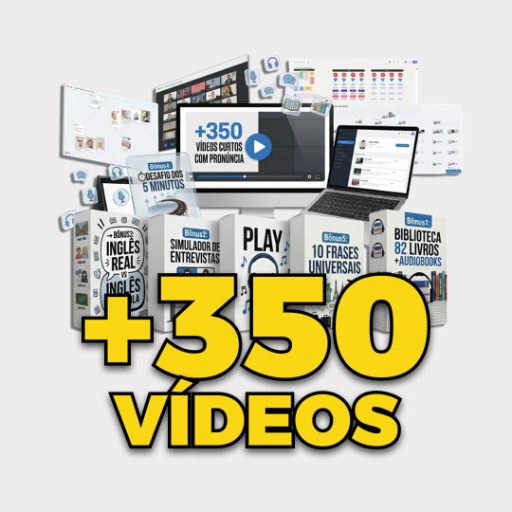 +350 Vídeos Curtos com Pronúncia
