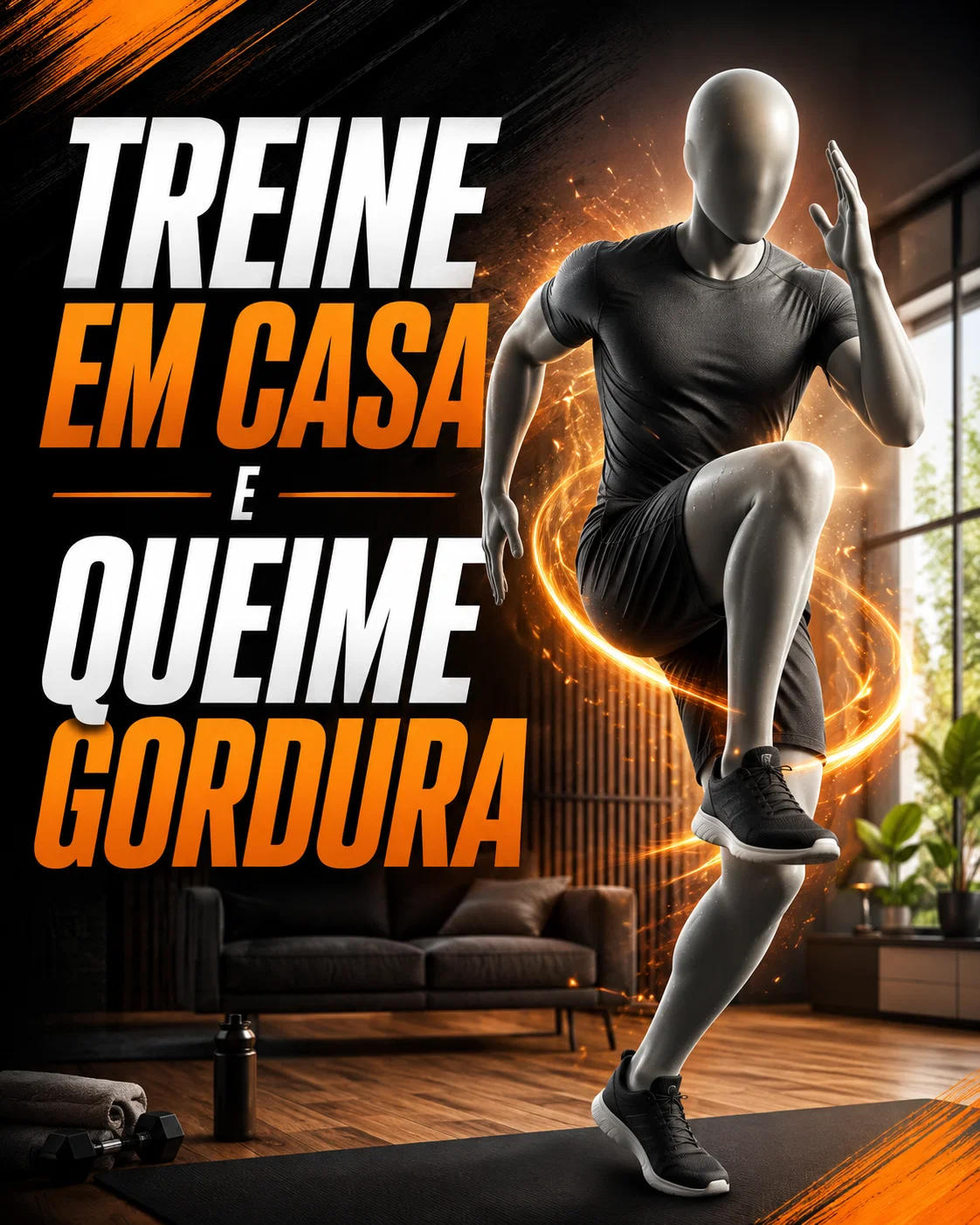 TREINE EM CASA E QUEIME GORDURA
