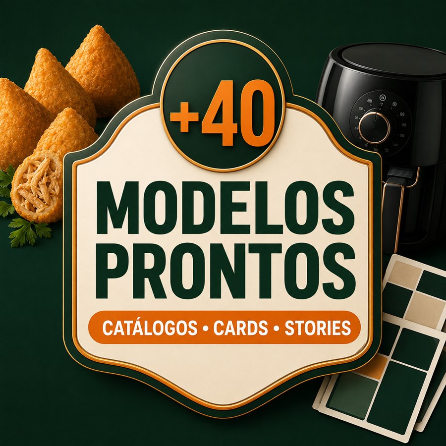 Leve também: Kit Catálogo Pronto com +40 Modelos