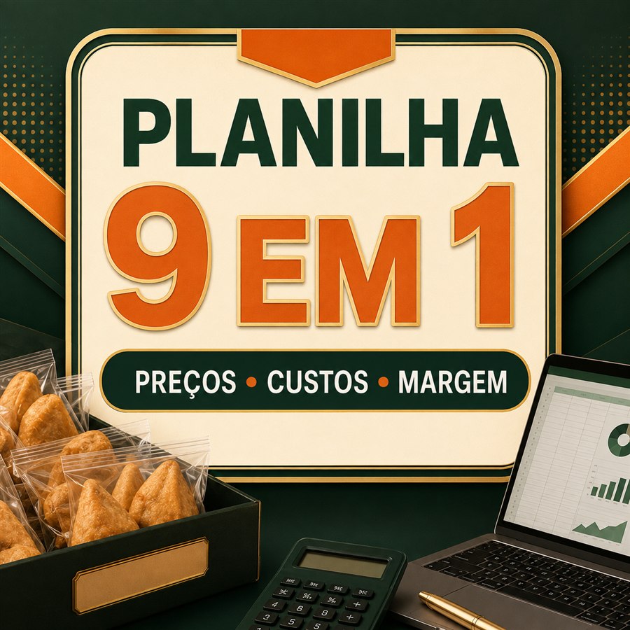 Acrescente: Planilha 9 em 1 de Preços e Margem