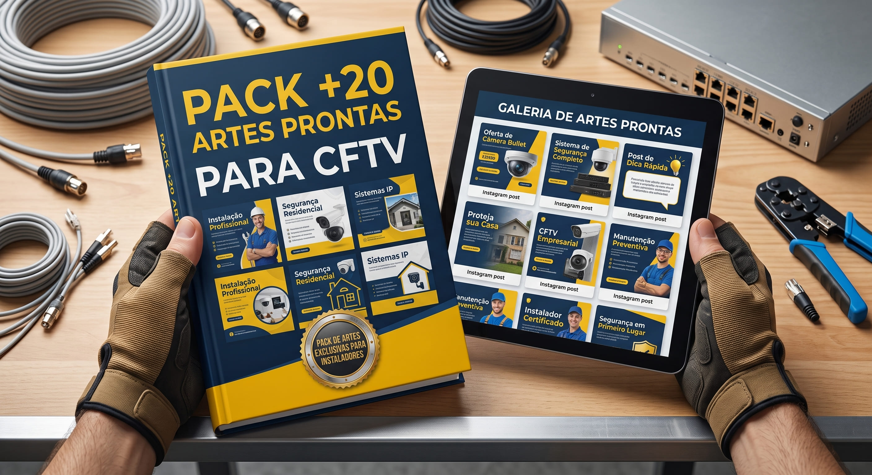 PACK +20 ARTES PRONTAS PARA CFTV