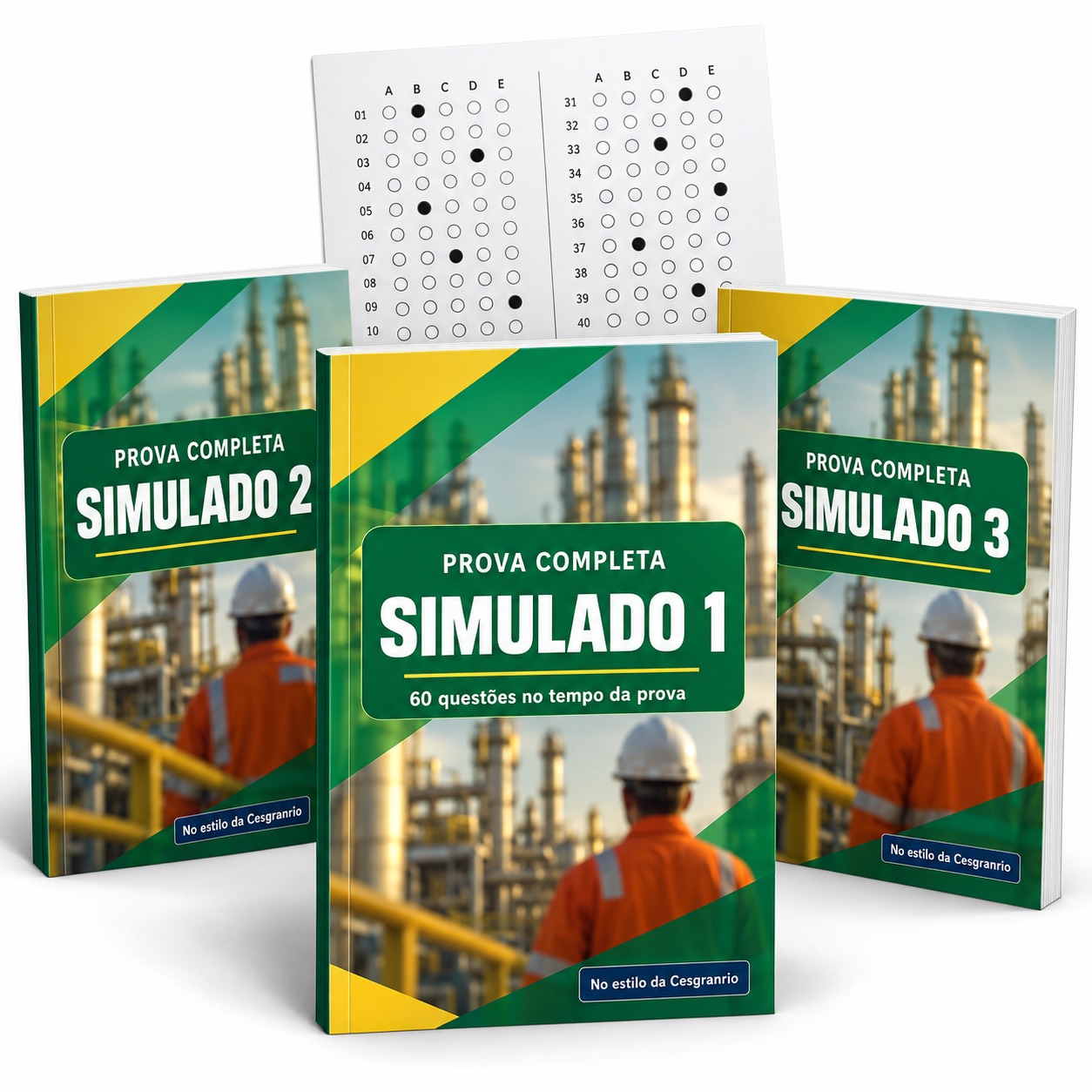 3 Simulados Cesgranrio: 180 questões