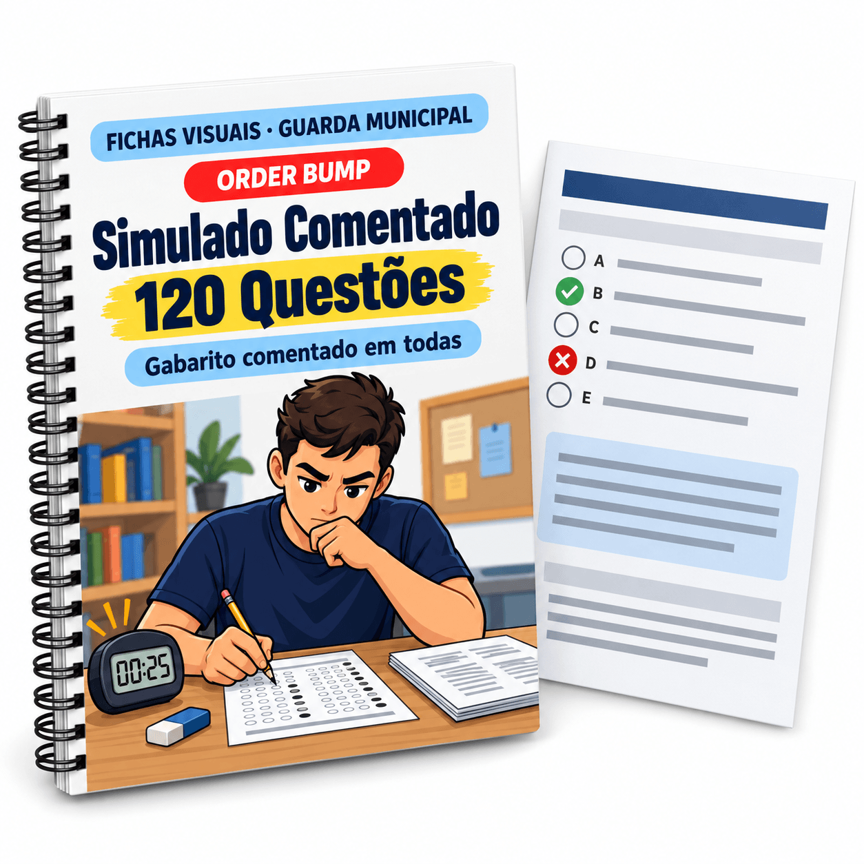 Simulado comentado de 120 questões