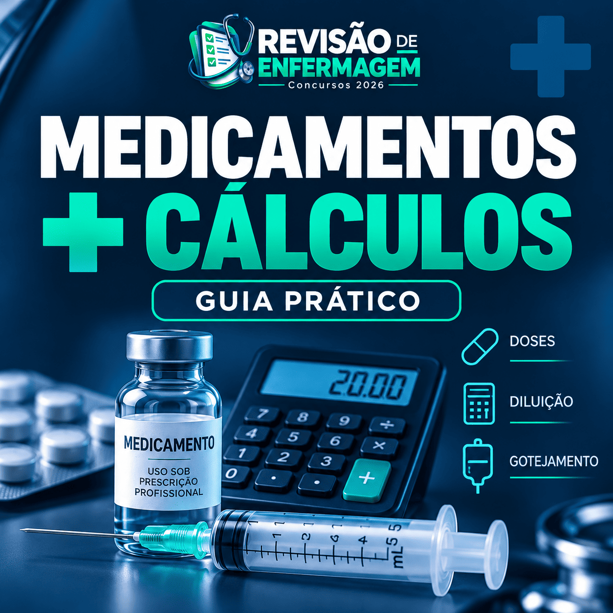 💊 Adicione Medicamentos e Cálculos