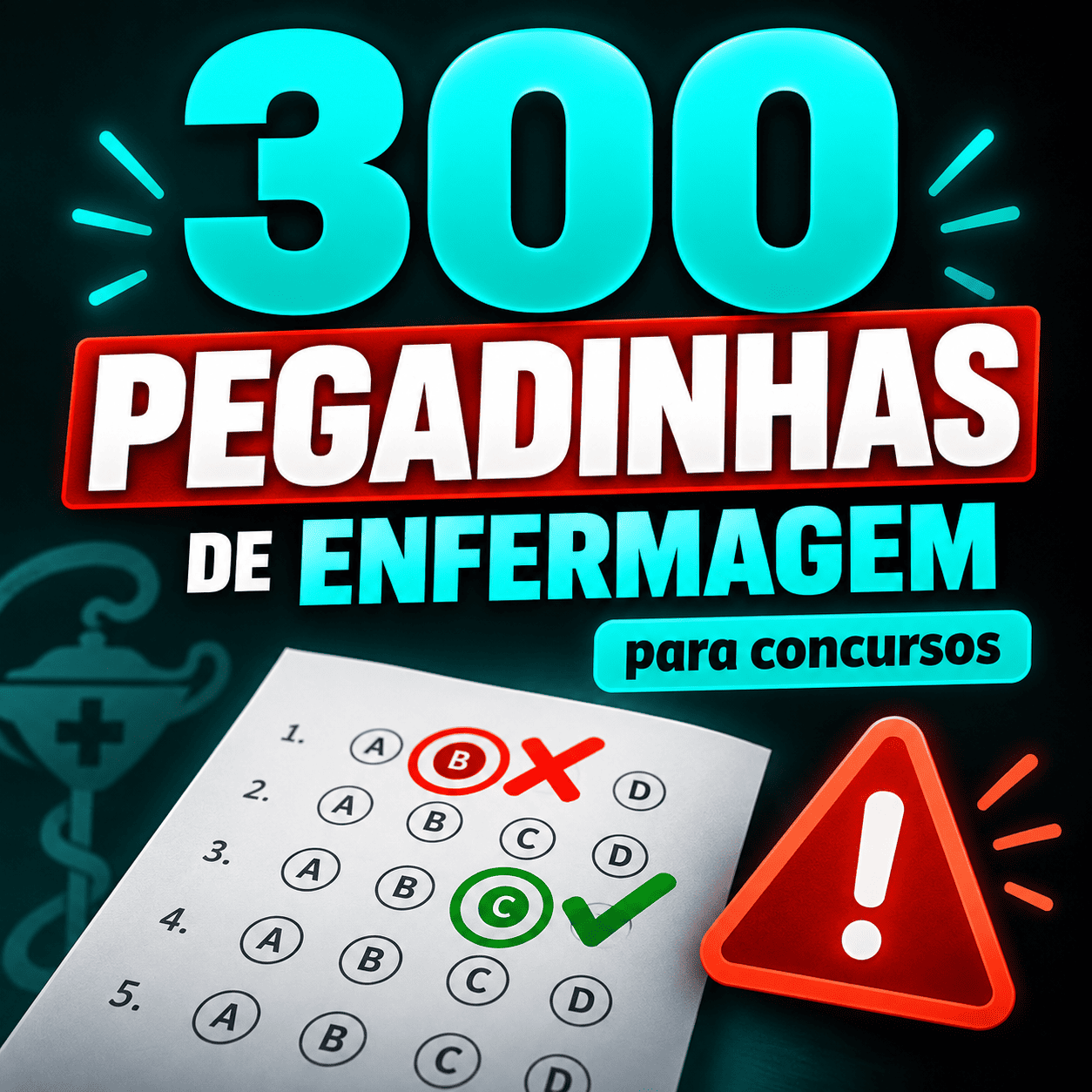 🧠 Adicione 300 Pegadinhas de Enfermagem