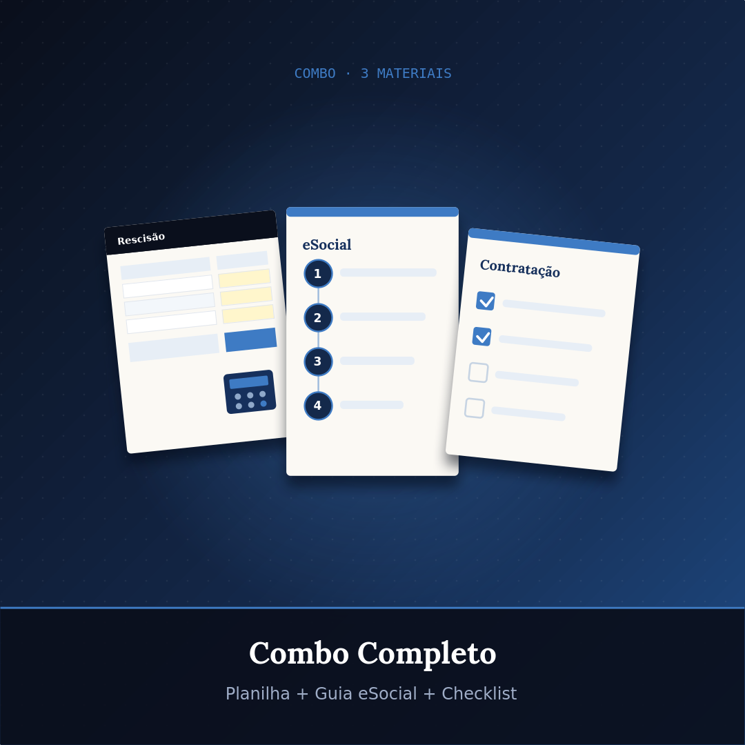 Combo Completo — leve os 3 materiais