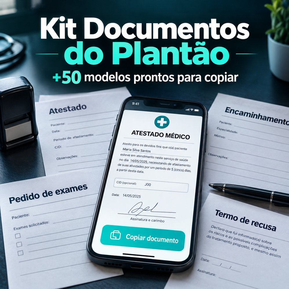 SIM, QUERO OS DOCUMENTOS P/ MEU PLANTÃO
