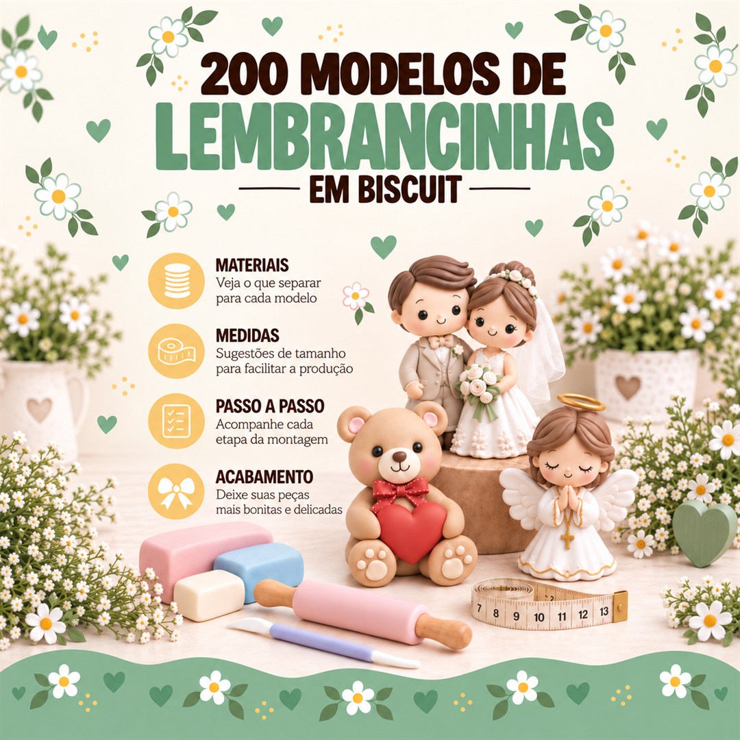 200 Modelos De Lembrancinha Em Biscuit