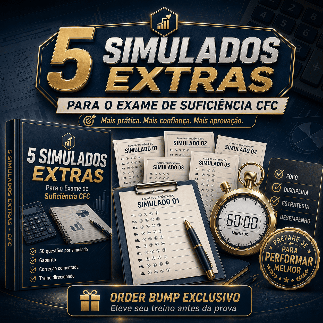 +5 Simulados Extras CFC 2026