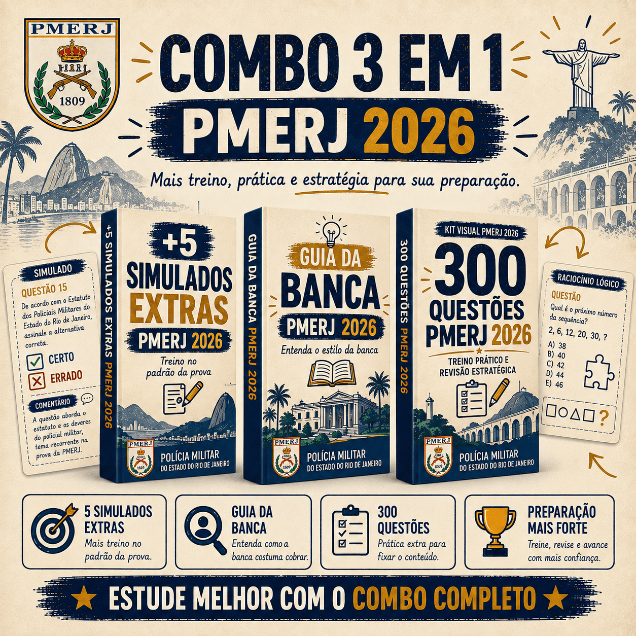 Combo 3 em 1