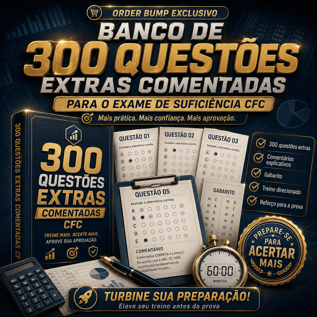 +300 Questões Comentadas Extras 2026