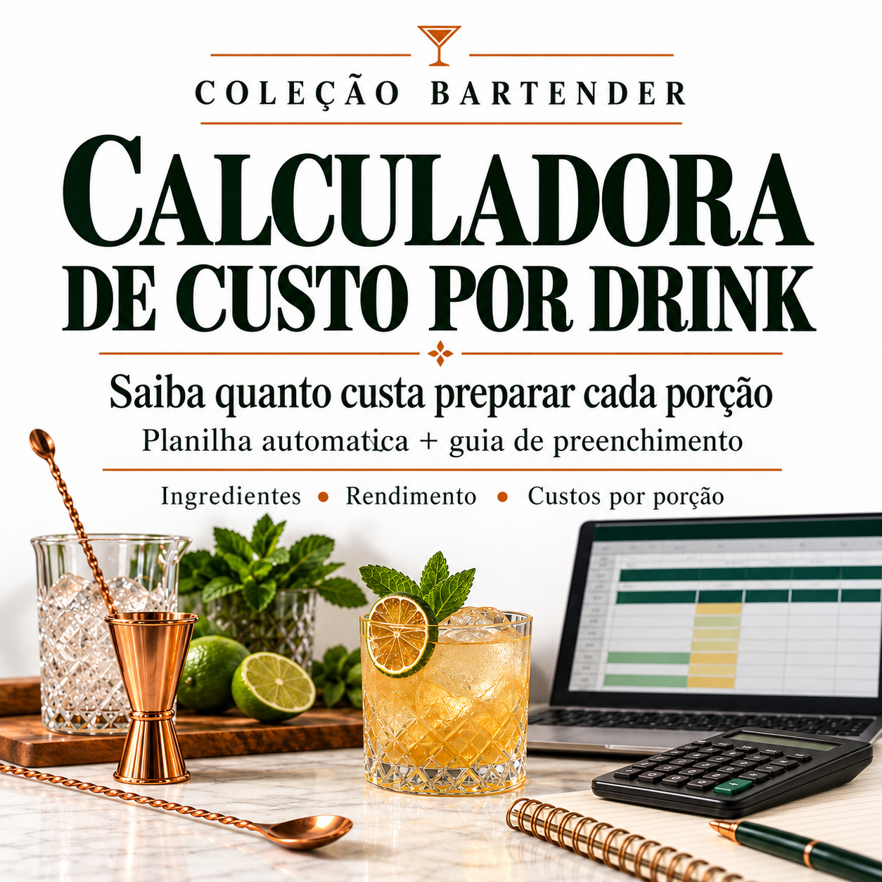 Calculadora de Custo por Drink