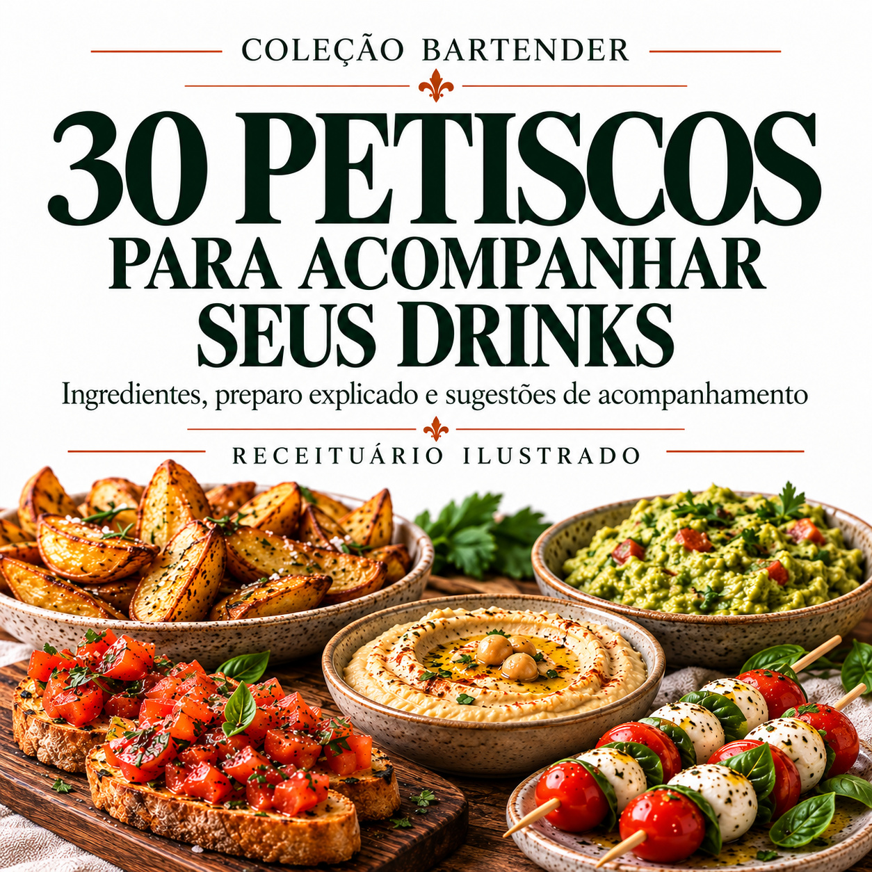 30 Petiscos para Acompanhar seus Drinks