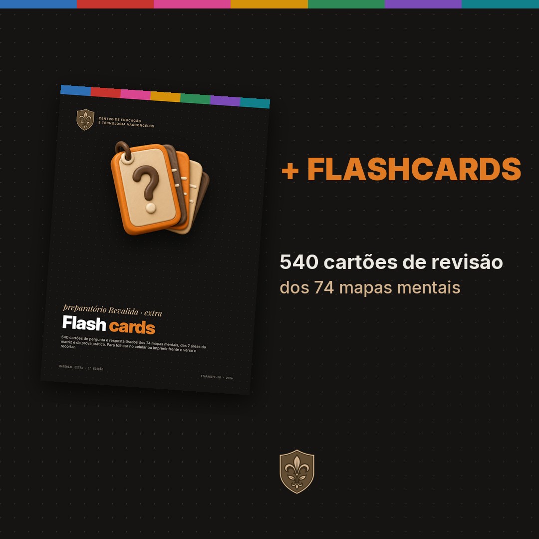 Sim, quero os 540 Flashcards do Revalida