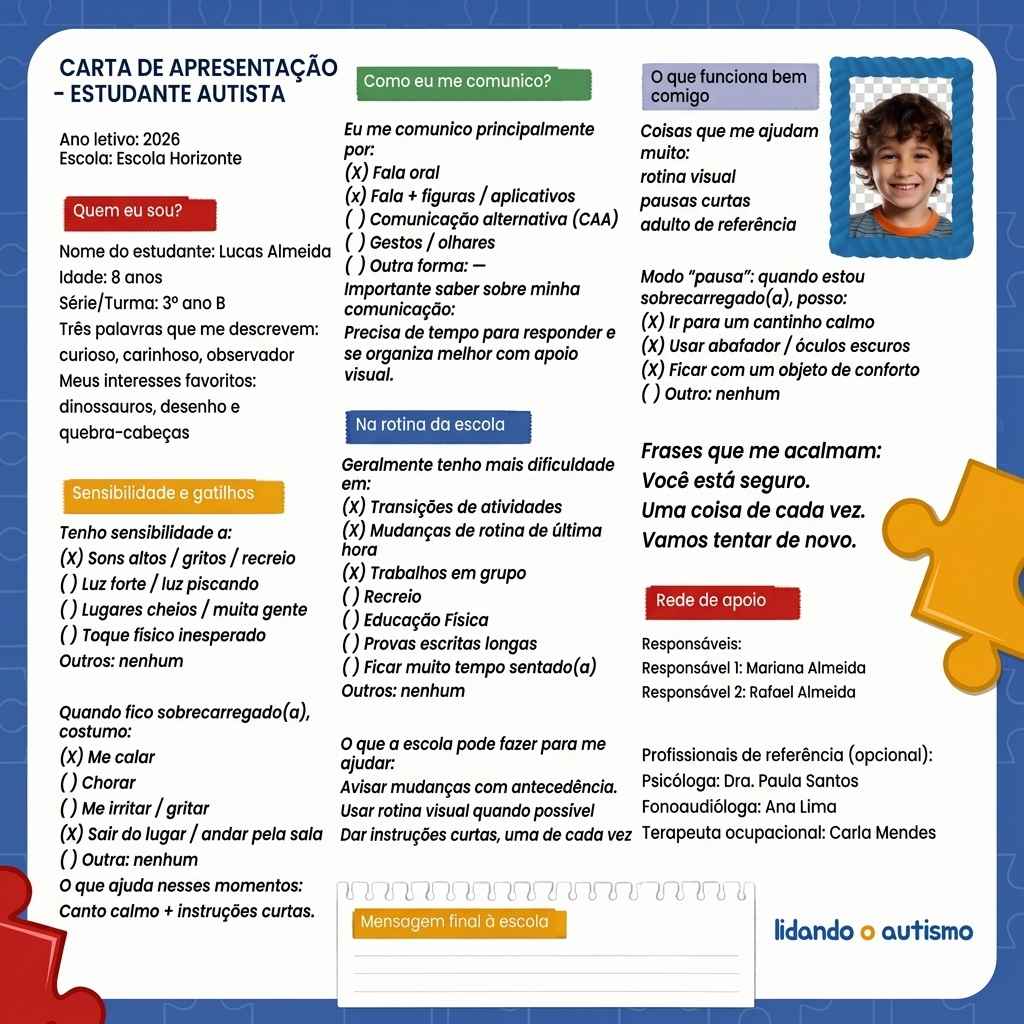 Carta de Apresentação Escolar