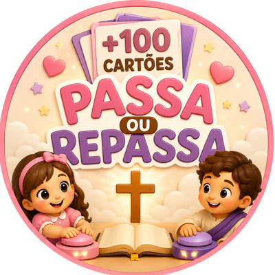 +100 Cartões Passa ou Repassa Bíblico